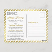 スモールビジネスホリデーセールプロモーションホイルフェイクス ポストカード (裏面)