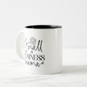 スモールビジネスマおもしろいマ ツートーンマグカップ (正面左)