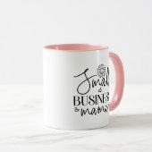 スモールビジネスマおもしろいマ マグカップ (正面右)