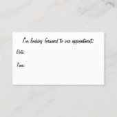 スモールビジネスマーケティングイエローストリーク 予約カード (裏面)