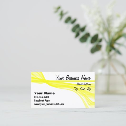 スモールビジネスマーケティングイエローストリーク 予約カード (スタンド正面)