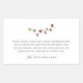 スモールビジネスミニマルモダンリスト 長方形シール (正面)