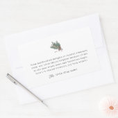 スモールビジネスモダンミニマリストありがとう 長方形シール (封筒)