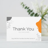 スモールビジネス向けのミニマルサンキューカード- Edi サンキューカード (スタンド正面)