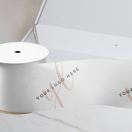 スモールビジネス向けカスタムロゴ印刷ブランド サテンリボン