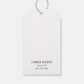 スモールビジネス向けギフトラベル ギフトタグ (裏面)