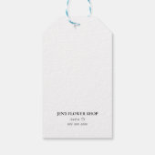 スモールビジネス向けギフトラベル ギフトタグ (裏面)