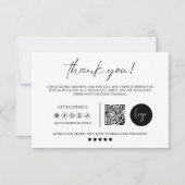 スモールビジネス向けサンキューカードテンプレート サンキューカード (正面)