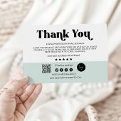 スモールビジネス向けサンキューカード印刷可能 サンキューカード