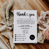 スモールビジネス向けサンキューカード印刷可能 サンキューカード