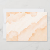 スモールビジネス向けサンセットオレンジサンキューカード 招待状 (裏面)