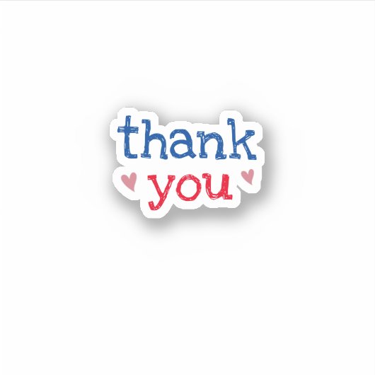 スモールビジネス向けステッカーをありがとう シール (正面)