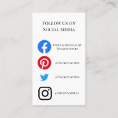 スモールビジネス向けデカール気にカードマグカップの追加ロゴ 名刺 (裏面)