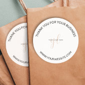 スモールビジネス向けパッケーカスタムジのロゴブランド ラウンドシール