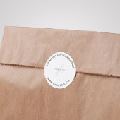 スモールビジネス向けパッケーカスタムジのロゴブランド ラウンドシール