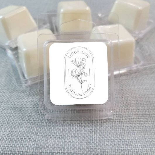 スモールビジネス向けミニマリストフローラパッケージ スクエアシール