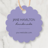 スモールビジネス向け製品パープル包装ラベル フェイバータグ (正面)