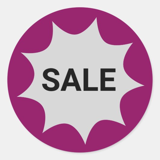 スモールビジネス向け販促品 ラウンドシール (正面)