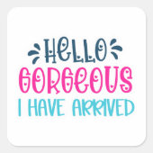 スモールビジネス引用文ステッカー スクエアシール (正面)