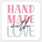 スモールビジネス引用文ステッカー スクエアシール (正面)