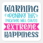 スモールビジネス引用文ステッカー スクエアシール (正面)