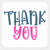 スモールビジネス引用文ステッカー スクエアシール (正面)