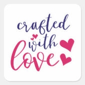 スモールビジネス引用文ステッカー スクエアシール (正面)