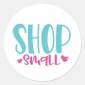 スモールビジネス引用文ステッカー ラウンドシール (正面)