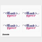 スモールビジネス引用文ステッカー 長方形シール (シート)