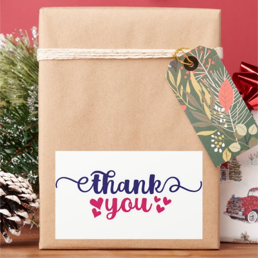 スモールビジネス引用文ステッカー 長方形シール (クリスマス)