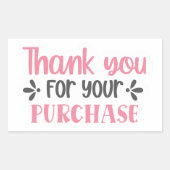 スモールビジネス引用文ステッカー 長方形シール (正面)