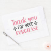 スモールビジネス引用文ステッカー 長方形シール (封筒)