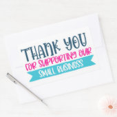 スモールビジネス引用文ステッカー 長方形シール (封筒)