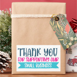 スモールビジネス引用文ステッカー 長方形シール