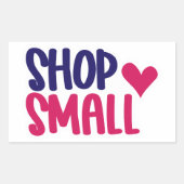 スモールビジネス引用文ステッカー 長方形シール (正面)