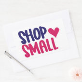 スモールビジネス引用文ステッカー 長方形シール (封筒)