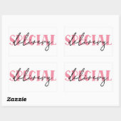 スモールビジネス引用文ステッカー 長方形シール (シート)