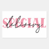 スモールビジネス引用文ステッカー 長方形シール (正面)