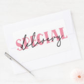 スモールビジネス引用文ステッカー 長方形シール (封筒)