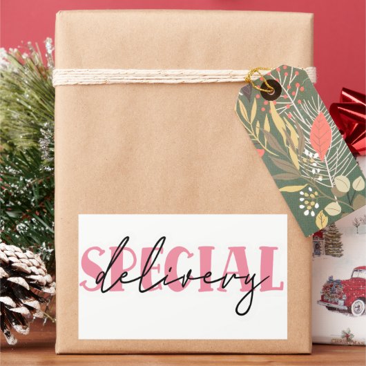 スモールビジネス引用文ステッカー 長方形シール (クリスマス)