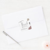 スモールビジネス感謝してい、お客様、パッケージの挿入 スクエアシール (封筒)