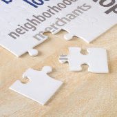 スモールビジネス、ローカルでのショップロー買ク、ローカル ジグソーパズル (側面)