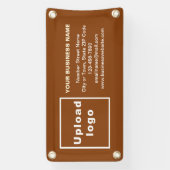 スモールブラウンバナーのビジネスブランド 横断幕 (縦)