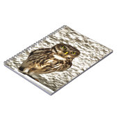 スモールブラウンバーンフクロウ芸術的ポートレート ノートブック (左側)