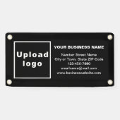 スモールブラックバナー上のビジネスブランド 横断幕 (横)