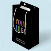 スモールブラック抱き枕カスタムビジネスロゴ スモールペーパーバッグ