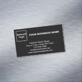 スモールブラック磁気カード上のビジネスブランド マグネット名刺 (インサイチュ)