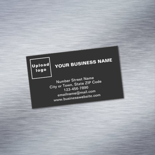 スモールブラック磁気カード上のビジネスブランド マグネット名刺 (インサイチュ)
