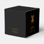 スモールブラック金ゴールドグリッターランジェリーブティック フェイバーボックス (裏面サイド)