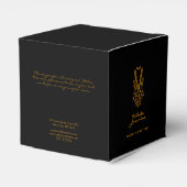 スモールブラック金ゴールドグリッターランジェリーブティック フェイバーボックス (裏面サイド)